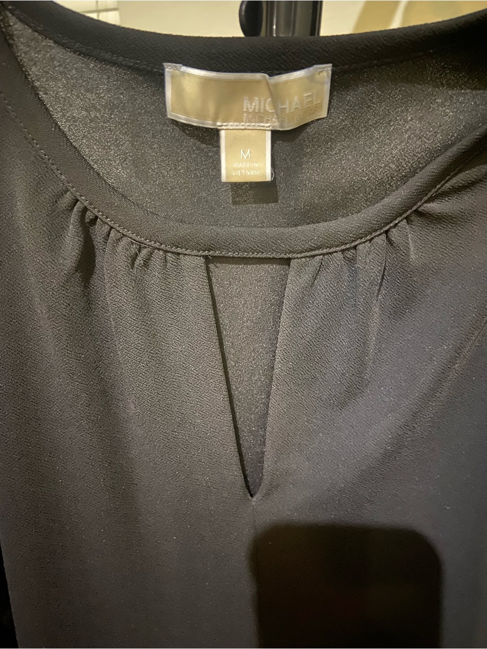 MICHAEL Michael Kors Black Long-Sleeve Keyhole Front Dress
